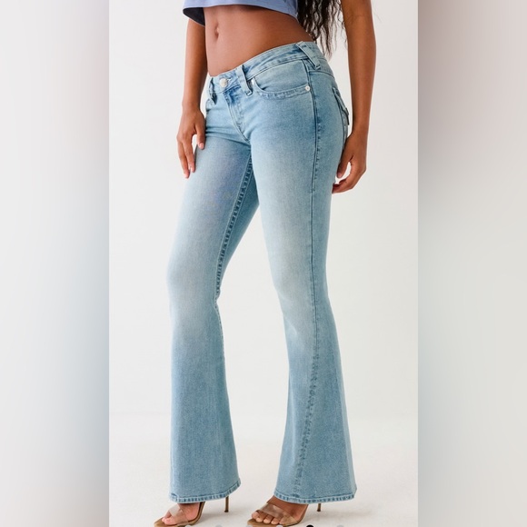 True Religion Joey Low Rise Flare Jeans Size 24 - Picture 8 of 8